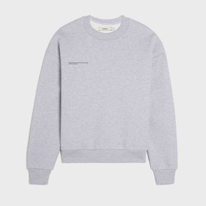 Pangaia 365 Signature Sweatshirt in Grey Marl Size M